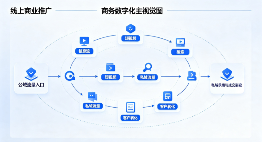 霍邱县线上商业推广怎么做？全域流量闭环搭建与低成本转化实战指南